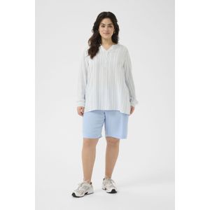 Blouse met lange mouwen Regular fit Chalk/Soft Chambray Stripe white blue
