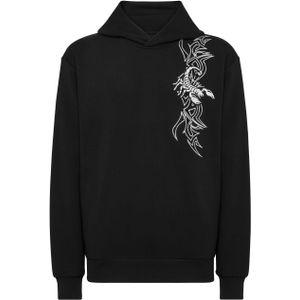 Philipp Plein - Hoodie Sweatshirt Scorpion - Zwart - Katoen