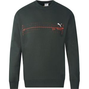 Puma - x Michael Lau Graphic Crew - Sweatshirt - Zwart