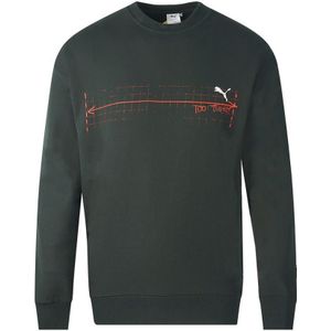 Puma x Michael Lau Graphic Crew zwart sweatshirt