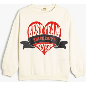 Koton SWEATSHIRTS Ronde kraag Met drukwerk Sweatshirt