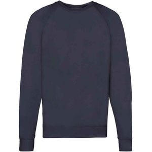 Fruit of the Loom Unisex Lichtgewicht Raglan Sweatshirt voor volwassenen (Deep Navy)