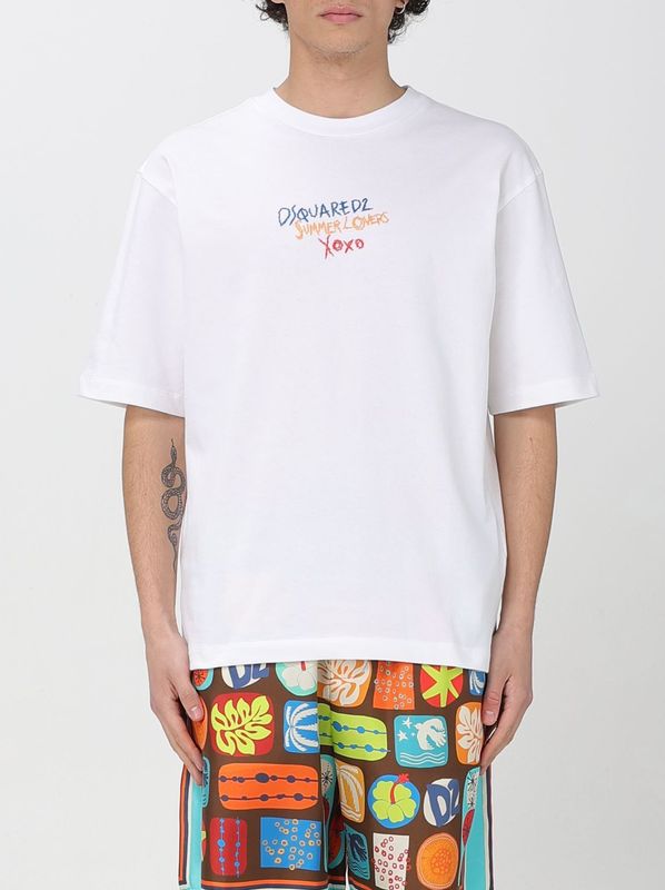 Dsquared 2 - T-shirt - Wit - Katoen