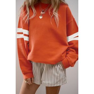 Gestreepte Mouw Pullover