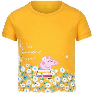 Regatta Kinder/Kids Peppa Pig T-shirt met korte mouwen en opdruk (Glimlicht geel)