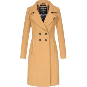 Navahoo Dames Trenchcoat Wooly – Premium Wintermantel met Elegante Pasvorm