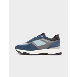 Men's Unlike Humans Trail Suede & Mesh Trainers In Navy - Maat 43