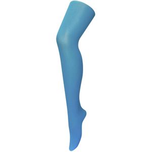 Dames 40 denier nieuwigheid kleurrijke neon panty's - Aqua Blauw