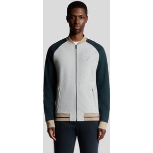 Lyle & Scott Heavyweight Contrast Raglan Bomber - Zwart