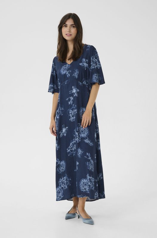 Jurk - Blue Flower - Galajurk - Multi