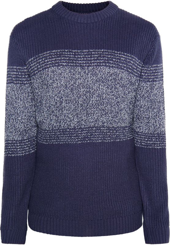 ICEBOUND - Jumper - Marine - Heren - Sportief Breiwerk met Opstaande Kraag