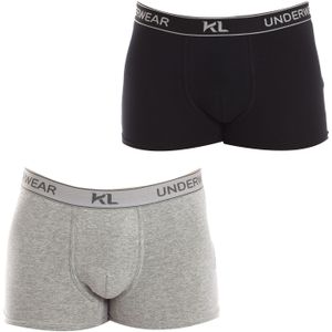 Pack-2 Ademende stoffen boxers met anatomische voorkant KL2014 heren