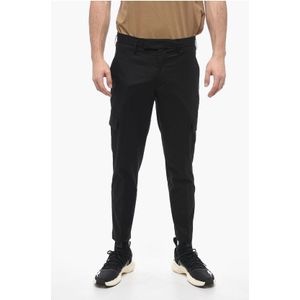 NATE - Skinny Fit Cargo-broek - Zwart