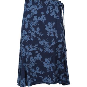 Mountain Warehouse Dames Papamoa Bloemen Wikkelrok (Donkerblauw)