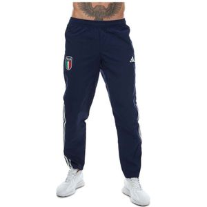Men's Adidas Italy 2023/24 Presentation Pants In Blue Joggingbroek -  Blauw - Maat S