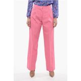 Geplooide - MIAMI - Wide-Fit Broek - Roze