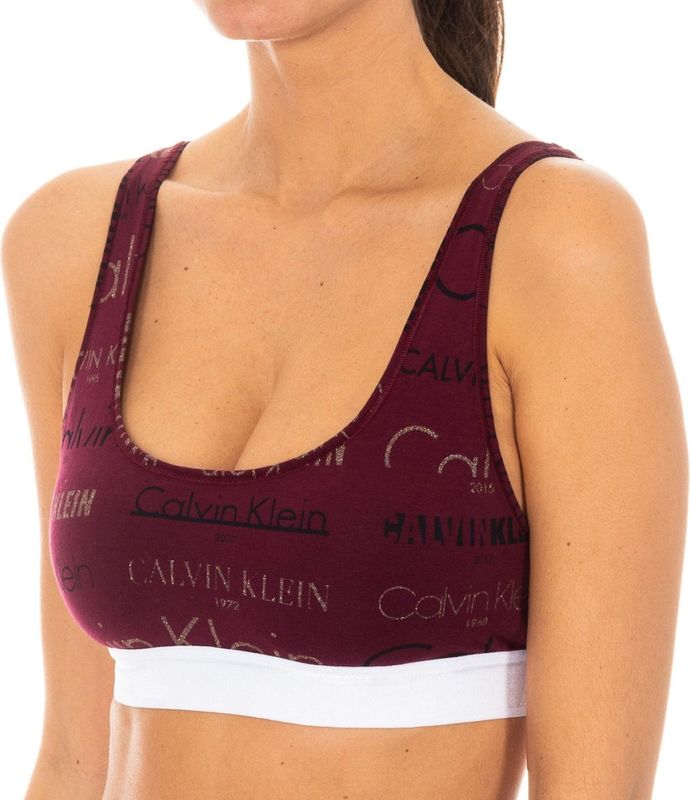 Calvin Klein - Sujetador - Sportbeha - Rood - Katoen