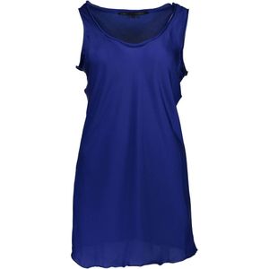 Silvian Heach - Tanktop - Blauw - Katoen - Brede Schouderbanden