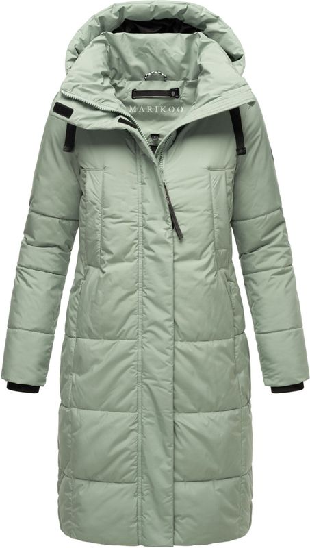 Marikoo dames winterjas Laryaa – lang, warm & met afneembare capuchon