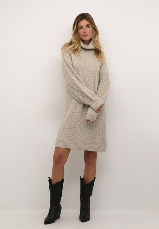 Cream Gebreide jurk 'CRPumpkin'  taupe