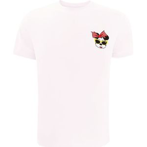 Disney Dames/dames Tijdloos Minnie Mouse Oversized T-shirt (Wit/Zwart/Roze) - Maat L