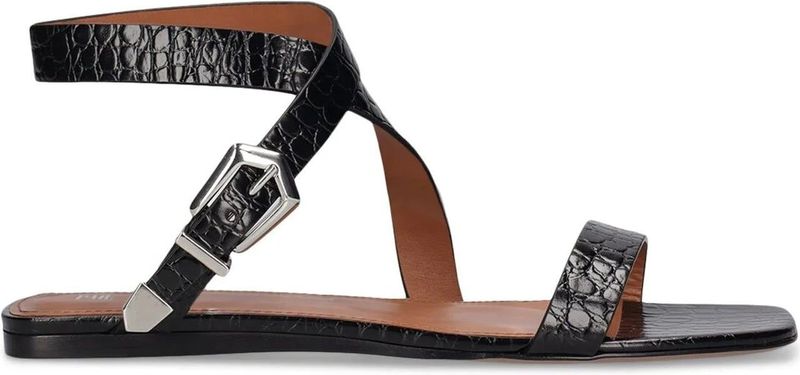 Paris Texas Lauren Croco Platte Sandalen