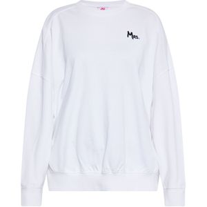 Mymo - Sweatshirt - Wit - Dames - Ronde Hals - Oversized Pasvorm