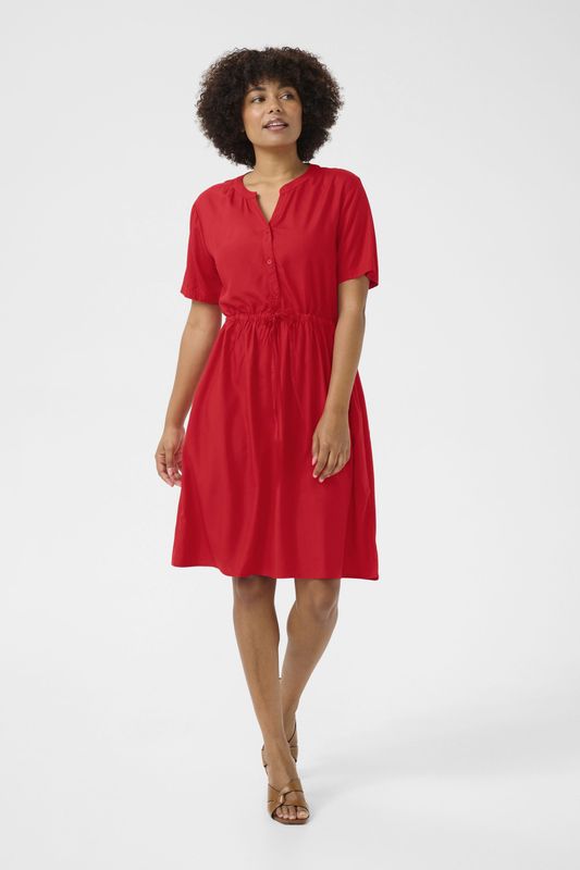 Jurk Feminine red