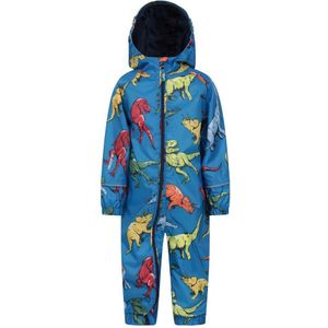 Mountain Warehouse Kinder/Kinderen Puddle Dinosaurus Regenpak (Blauw)