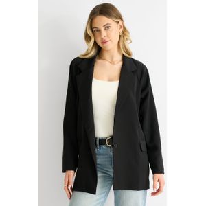 Zwarte oversized getailleerde blazer