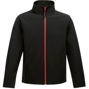 Regatta - Heren Ablaze Printable Softshell Jas (Zwart met Rood)