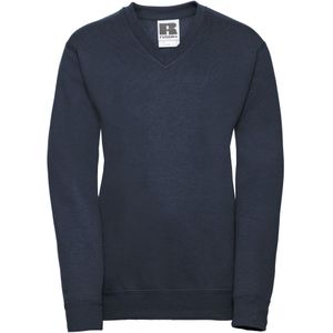 Russell Collection Sweatshirt met V-hals voor kinderen/Kinderen (Franse marine)