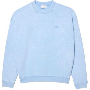 Lacoste Uniseks Fleece Gewassen Los Sweatshirt voor Volwassenen (Lichtblauw)