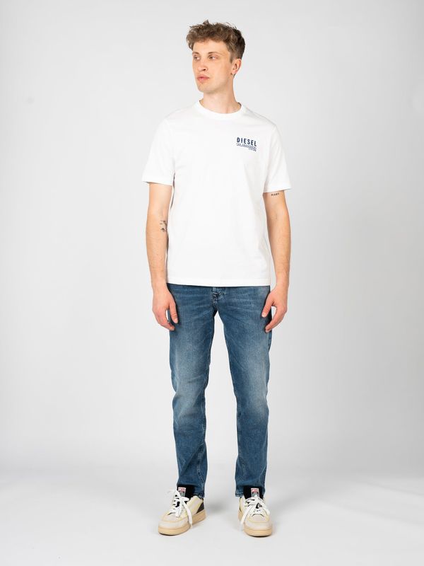 Diesel - T-shirt - Wit - Heren