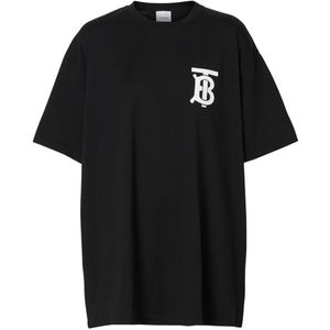 Burberry TB Emerson Oversized Logo T-shirt Zwart