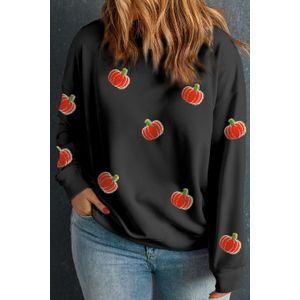 Pompoenprint Crewneck Sweatshirt