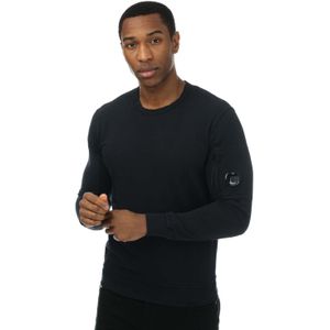 Heren C.P. Company Light Fleece Sweatshirt in Navy