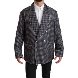 Dolce & Gabbana - Jassen - Blauw - 100% Zijde - Regular Fit