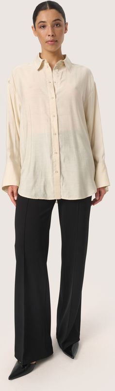 Soaked in Luxury - Leodora - Damesblouse - Lange Mouwen - Tin