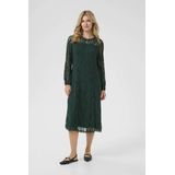 Cream - Jurk 'Kit' - Effen - 3/4 Lengte - Lange Mouw