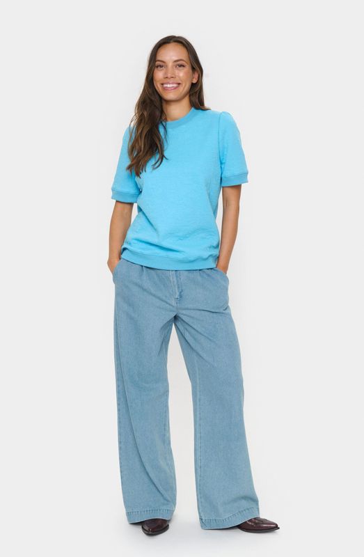 SAINT TROPEZ Trui 'Jools'  lichtblauw