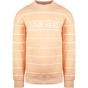 Puma - 530359 - Sweatshirt - Peach - Lange Mouw - Grafisch
