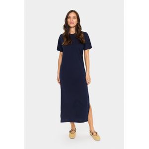 Saint Tropez, Dames, Jurken, Blauw, Maat: L