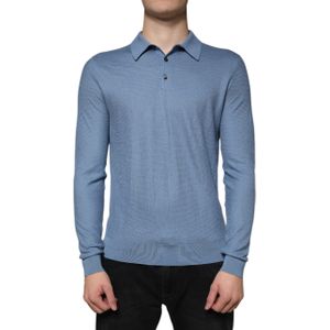 Dolce & Gabbana - Pullover Sweater - Sky Blue - 100% Zijde