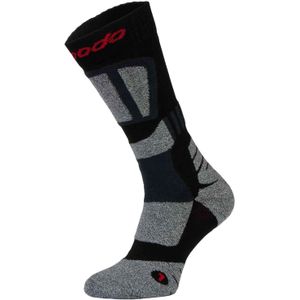 Comodo - Dikke vochtafvoerende motorsokken - Zwart Grijs