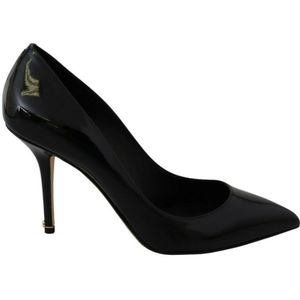 Dolce & Gabbana Vrouwen Zwart Patentleren Hakken Pompen Schoenen