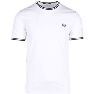 Men's Fred Perry Twin Tipped T-Shirt in White