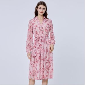 Bloemenprint Shirt-jurk - Maat L