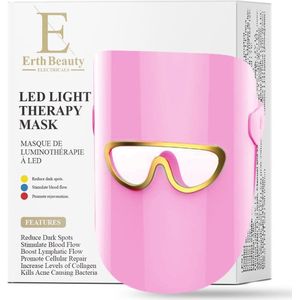 LED Lichttherapie Glow & Renew Masker - 3 Kleurmodi