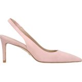 Suède Slingback Met Puntige Neus